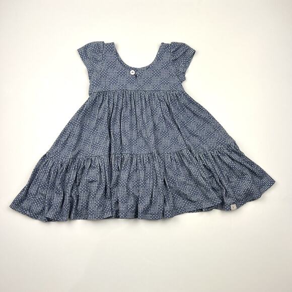 Omi Jo Play Dress in Diagonal Print Navy Peoni - Picture 5 of 5